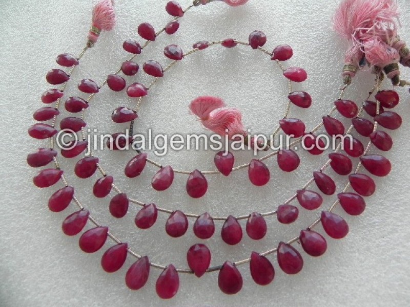 Ruby Faceted Pear
